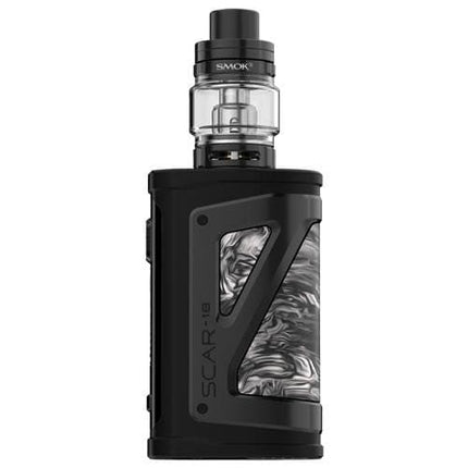 Smok Box Mod Kits Fluid Black White Smok Scar 18 Kit