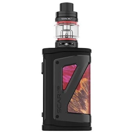 Smok Box Mod Kits Red Stabilizing Wood Smok Scar 18 Kit